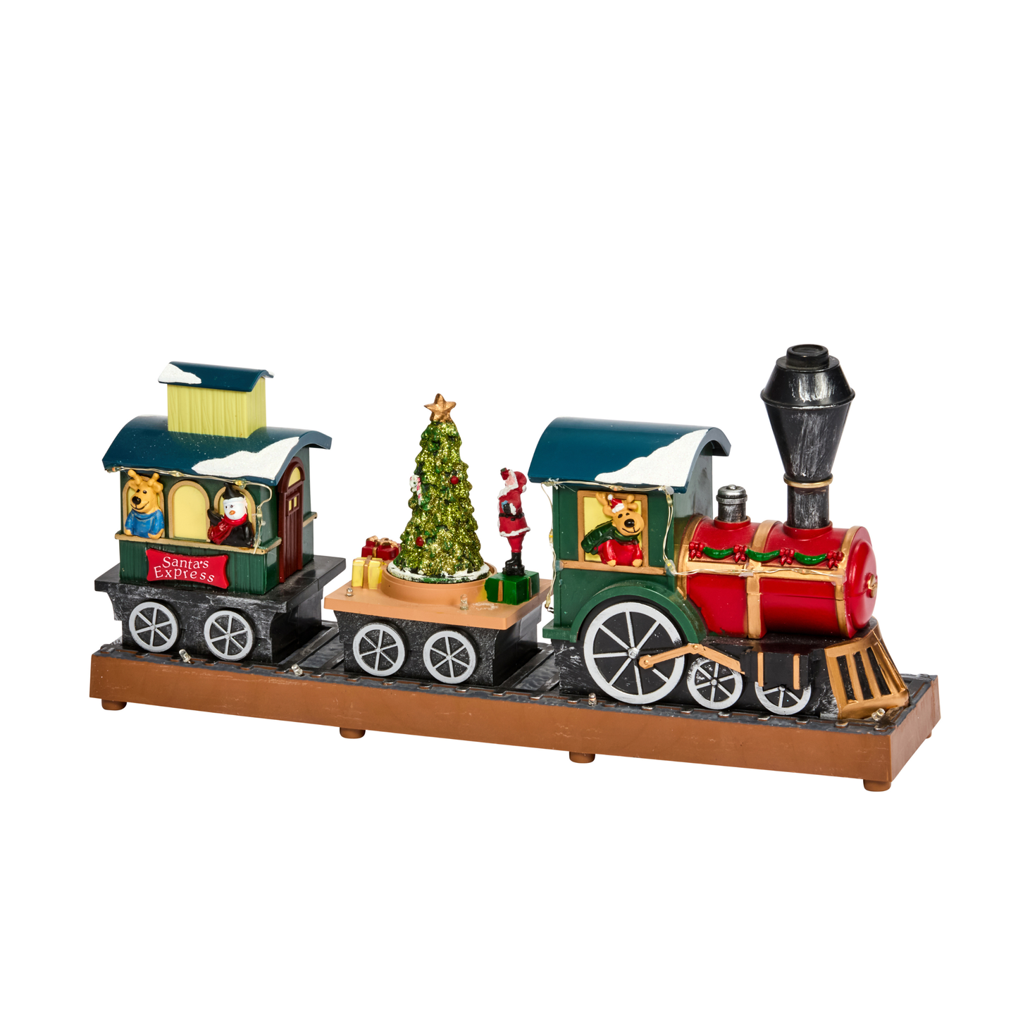Choo-Choo! Snow Scene ā Musical Moving Christmas Train with Santa & Friends (Battery Powered)