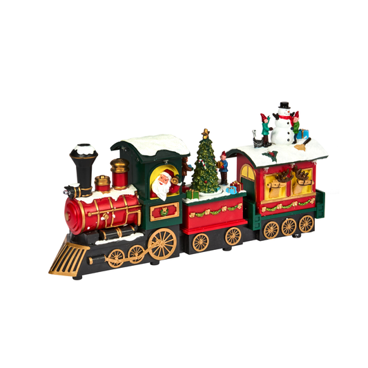Choo-Choo! Snow Scene – Musical Moving Christmas Train with Santa & Friends (Battery Powered)