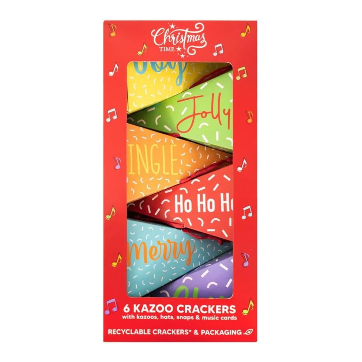 Pyramid Kazoo Christmas Crackers – Pack of 6
